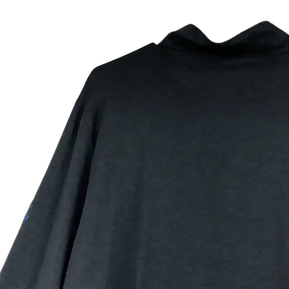 Criquet Men Size XXL Feather Performance Pullover Sweater Quarter Zip Golf Gray